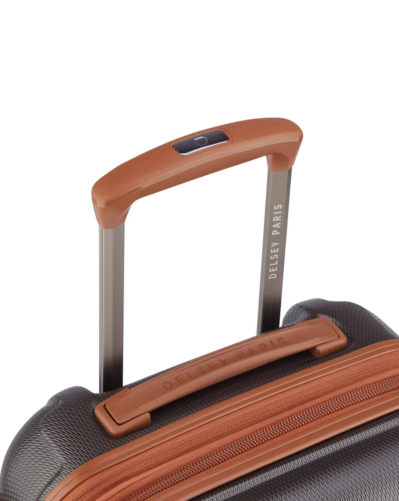 DELSEY Paris  Delsey Flanerie SE 55cm cabin trolley, Chocolate, 4 spinner wheels, polycarbonate hard shell, expandable, TSA lock, dual handle, spacious interior, 5-year warranty  | Best Price UAE